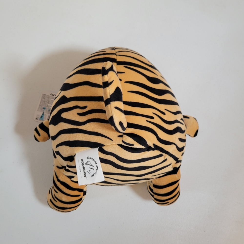 Jazwares Jungle Tiger Stuffed Animal Plush 11" x 9" New With Tag NWT 0356 - Picture 2 of 9